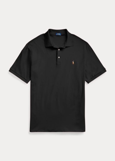 Polos Polo Ralph Lauren Hombre Negros - Classic Fit Soft Cotton - VQKNS2140